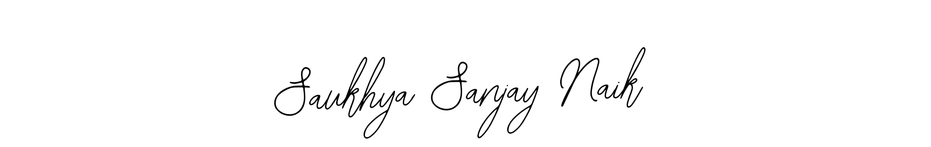 You should practise on your own different ways (Bearetta-2O07w) to write your name (Saukhya Sanjay Naik) in signature. don't let someone else do it for you. Saukhya Sanjay Naik signature style 12 images and pictures png