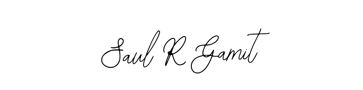 Make a short Saul R Gamit signature style. Manage your documents anywhere anytime using Bearetta-2O07w. Create and add eSignatures, submit forms, share and send files easily. Saul R Gamit signature style 12 images and pictures png