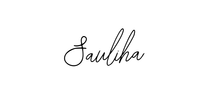 Use a signature maker to create a handwritten signature online. With this signature software, you can design (Bearetta-2O07w) your own signature for name Sauliha. Sauliha signature style 12 images and pictures png