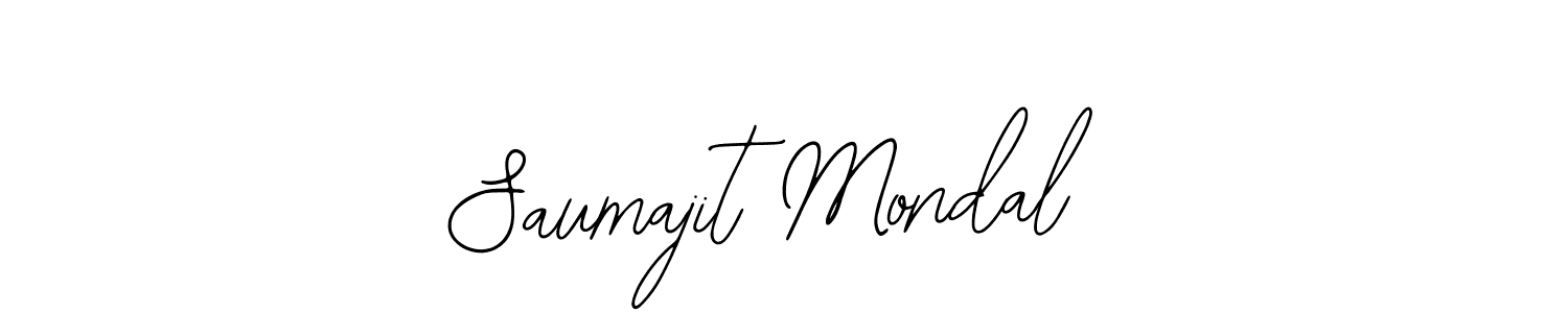 The best way (Bearetta-2O07w) to make a short signature is to pick only two or three words in your name. The name Saumajit Mondal include a total of six letters. For converting this name. Saumajit Mondal signature style 12 images and pictures png