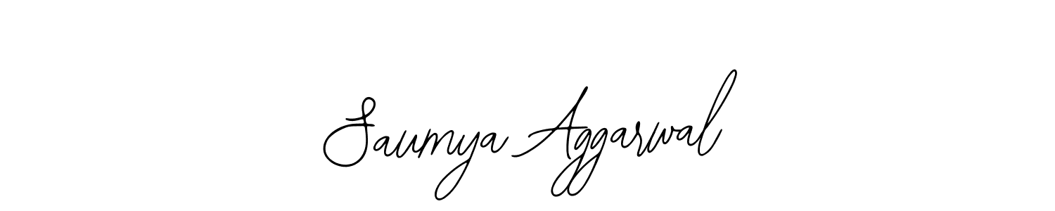 Make a beautiful signature design for name Saumya Aggarwal. With this signature (Bearetta-2O07w) style, you can create a handwritten signature for free. Saumya Aggarwal signature style 12 images and pictures png