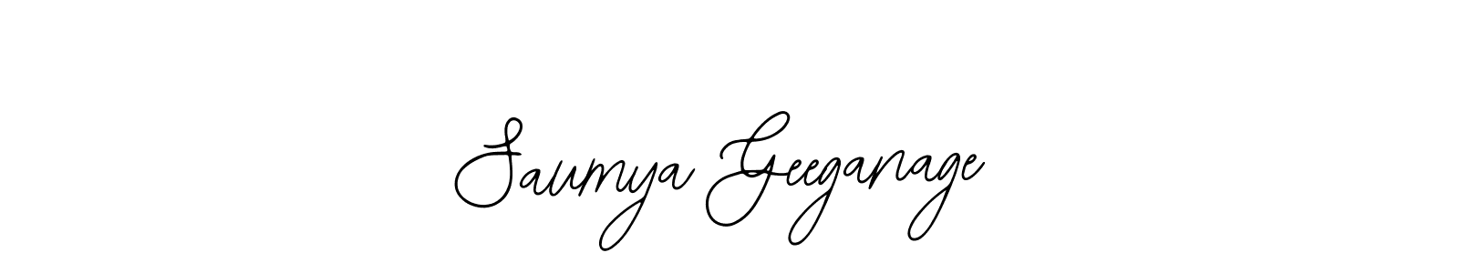 Saumya Geeganage stylish signature style. Best Handwritten Sign (Bearetta-2O07w) for my name. Handwritten Signature Collection Ideas for my name Saumya Geeganage. Saumya Geeganage signature style 12 images and pictures png