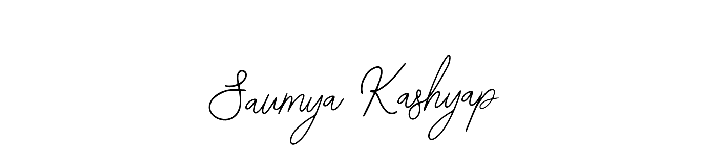 How to make Saumya Kashyap signature? Bearetta-2O07w is a professional autograph style. Create handwritten signature for Saumya Kashyap name. Saumya Kashyap signature style 12 images and pictures png