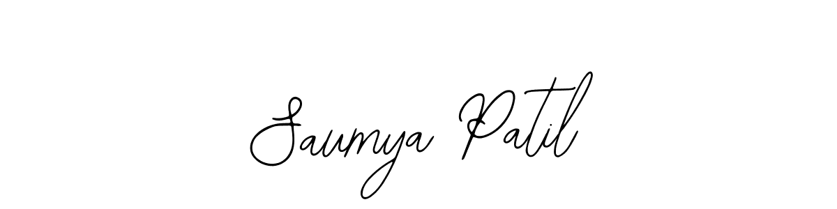 You should practise on your own different ways (Bearetta-2O07w) to write your name (Saumya Patil) in signature. don't let someone else do it for you. Saumya Patil signature style 12 images and pictures png