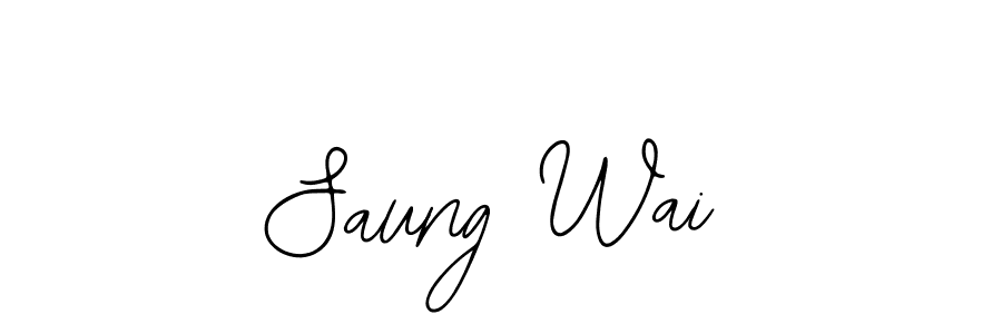 Also we have Saung Wai name is the best signature style. Create professional handwritten signature collection using Bearetta-2O07w autograph style. Saung Wai signature style 12 images and pictures png