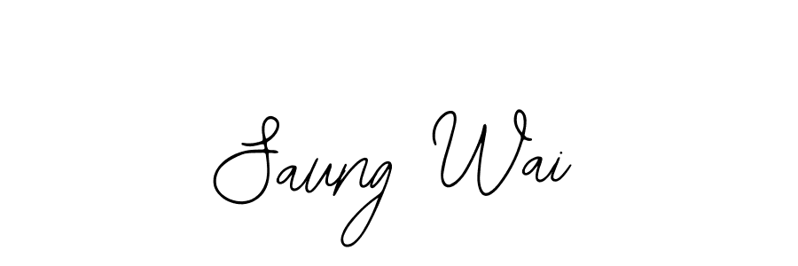 Design your own signature with our free online signature maker. With this signature software, you can create a handwritten (Bearetta-2O07w) signature for name Saung Wai. Saung Wai signature style 12 images and pictures png