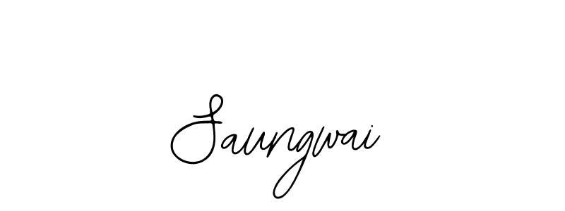 Design your own signature with our free online signature maker. With this signature software, you can create a handwritten (Bearetta-2O07w) signature for name Saungwai. Saungwai signature style 12 images and pictures png