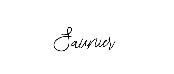 Make a beautiful signature design for name Saunier. With this signature (Bearetta-2O07w) style, you can create a handwritten signature for free. Saunier signature style 12 images and pictures png