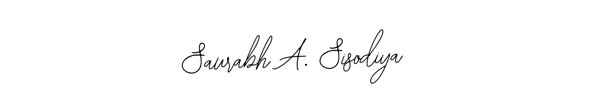 Create a beautiful signature design for name Saurabh A. Sisodiya. With this signature (Bearetta-2O07w) fonts, you can make a handwritten signature for free. Saurabh A. Sisodiya signature style 12 images and pictures png