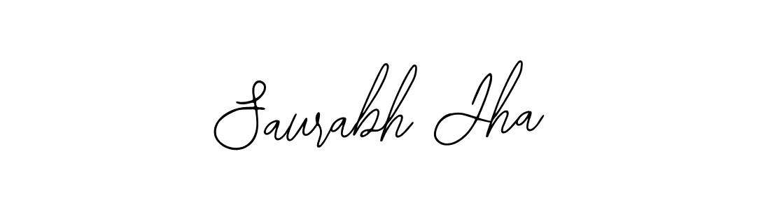 Use a signature maker to create a handwritten signature online. With this signature software, you can design (Bearetta-2O07w) your own signature for name Saurabh Jha. Saurabh Jha signature style 12 images and pictures png