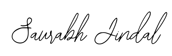 Looking for an artistic signature for Saurabh Jindal? The Bearetta-2O07w calligraphy style gives a sophisticated flow suitable for business cards and emails. Saurabh Jindal signature style 12 images and pictures png