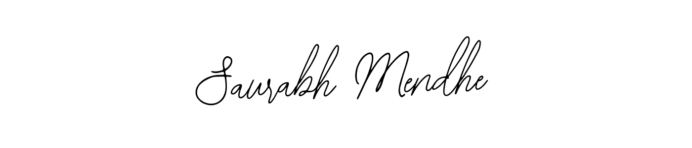 How to make Saurabh Mendhe name signature. Use Bearetta-2O07w style for creating short signs online. This is the latest handwritten sign. Saurabh Mendhe signature style 12 images and pictures png