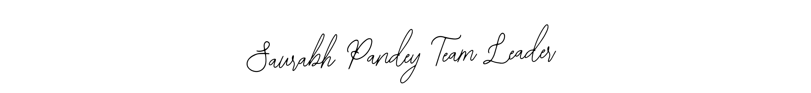 The best way (Bearetta-2O07w) to make a short signature is to pick only two or three words in your name. The name Saurabh Pandey Team Leader include a total of six letters. For converting this name. Saurabh Pandey Team Leader signature style 12 images and pictures png