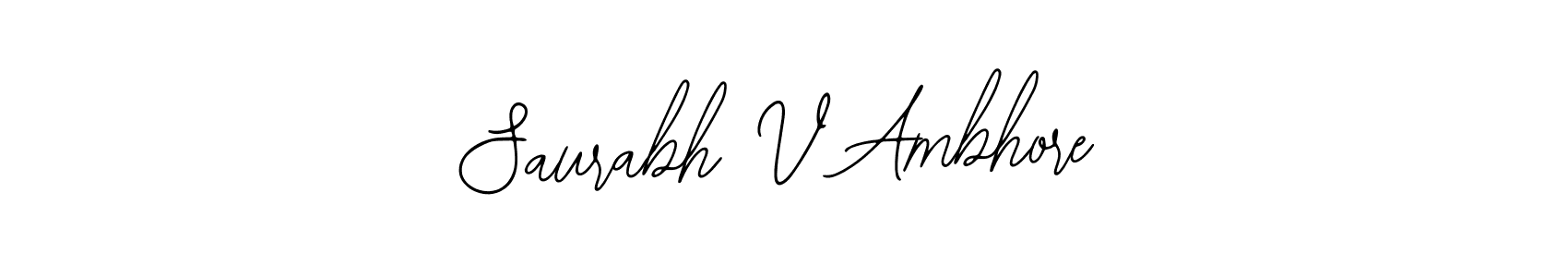 Here are the top 10 professional signature styles for the name Saurabh V Ambhore. These are the best autograph styles you can use for your name. Saurabh V Ambhore signature style 12 images and pictures png