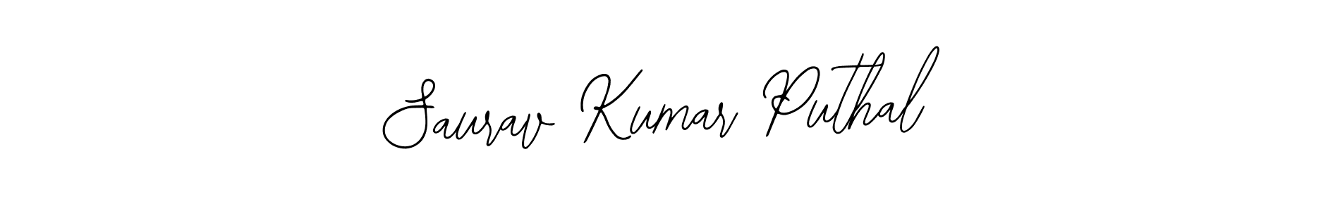 How to make Saurav Kumar Puthal name signature. Use Bearetta-2O07w style for creating short signs online. This is the latest handwritten sign. Saurav Kumar Puthal signature style 12 images and pictures png