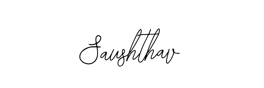 Make a beautiful signature design for name Saushthav. With this signature (Bearetta-2O07w) style, you can create a handwritten signature for free. Saushthav signature style 12 images and pictures png