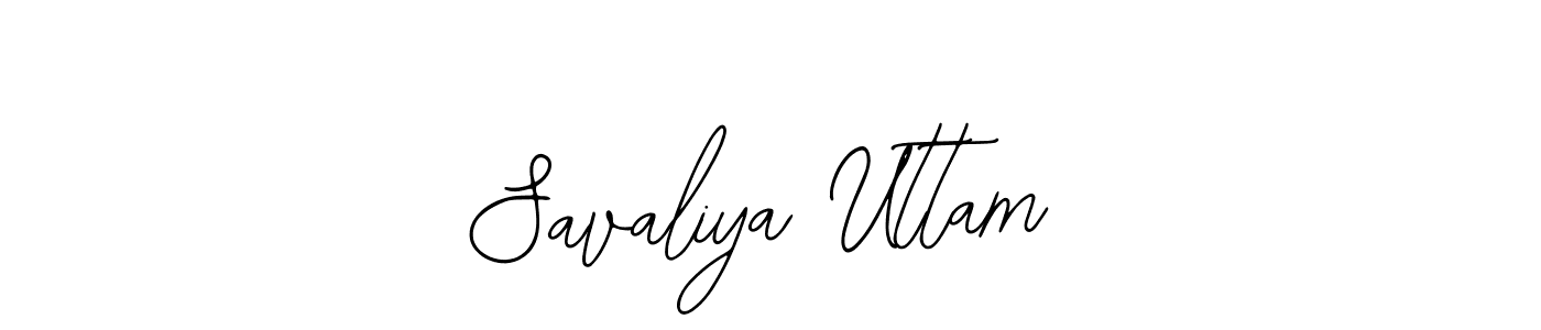 Design your own signature with our free online signature maker. With this signature software, you can create a handwritten (Bearetta-2O07w) signature for name Savaliya Uttam. Savaliya Uttam signature style 12 images and pictures png