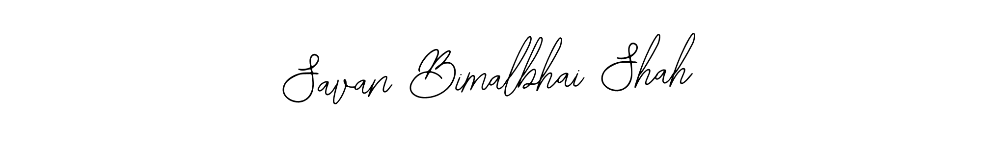 Use a signature maker to create a handwritten signature online. With this signature software, you can design (Bearetta-2O07w) your own signature for name Savan Bimalbhai Shah. Savan Bimalbhai Shah signature style 12 images and pictures png