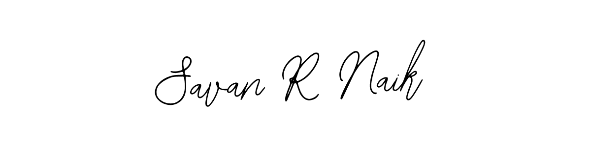 if you are searching for the best signature style for your name Savan R Naik. so please give up your signature search. here we have designed multiple signature styles  using Bearetta-2O07w. Savan R Naik signature style 12 images and pictures png