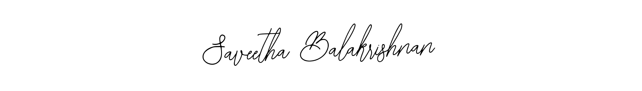 Create a beautiful signature design for name Saveetha Balakrishnan. With this signature (Bearetta-2O07w) fonts, you can make a handwritten signature for free. Saveetha Balakrishnan signature style 12 images and pictures png