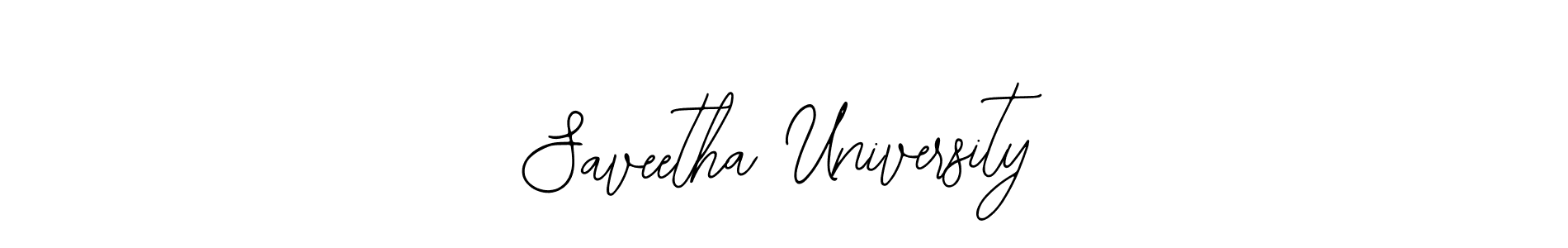 Saveetha University stylish signature style. Best Handwritten Sign (Bearetta-2O07w) for my name. Handwritten Signature Collection Ideas for my name Saveetha University. Saveetha University signature style 12 images and pictures png