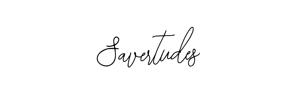 Make a beautiful signature design for name Savertudes. With this signature (Bearetta-2O07w) style, you can create a handwritten signature for free. Savertudes signature style 12 images and pictures png