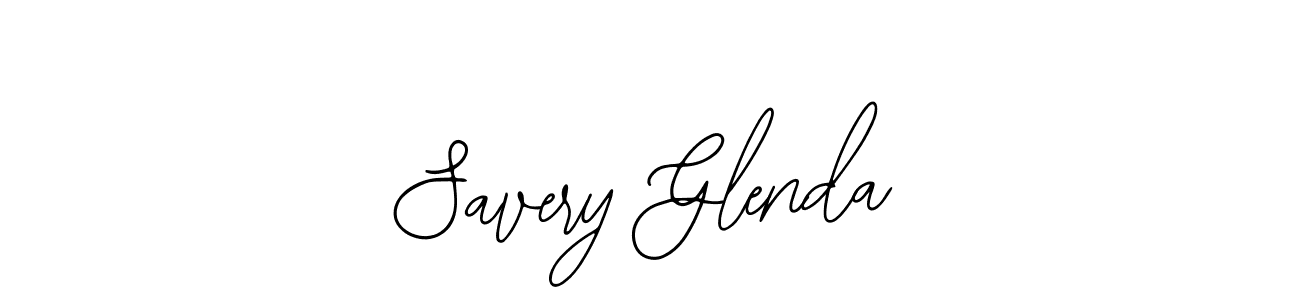 Use a signature maker to create a handwritten signature online. With this signature software, you can design (Bearetta-2O07w) your own signature for name Savery Glenda. Savery Glenda signature style 12 images and pictures png