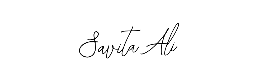 You should practise on your own different ways (Bearetta-2O07w) to write your name (Savita Ali) in signature. don't let someone else do it for you. Savita Ali signature style 12 images and pictures png