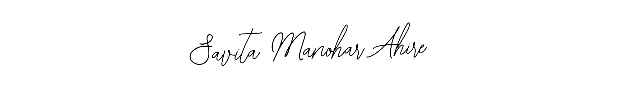 Also You can easily find your signature by using the search form. We will create Savita Manohar Ahire name handwritten signature images for you free of cost using Bearetta-2O07w sign style. Savita Manohar Ahire signature style 12 images and pictures png