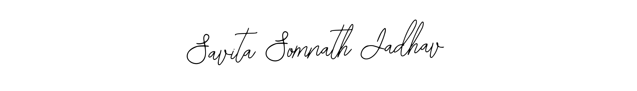 You should practise on your own different ways (Bearetta-2O07w) to write your name (Savita Somnath Jadhav) in signature. don't let someone else do it for you. Savita Somnath Jadhav signature style 12 images and pictures png