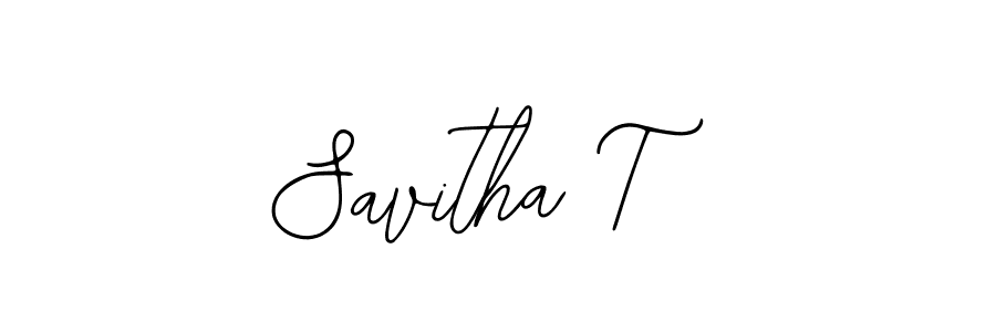 Make a beautiful signature design for name Savitha T. With this signature (Bearetta-2O07w) style, you can create a handwritten signature for free. Savitha T signature style 12 images and pictures png