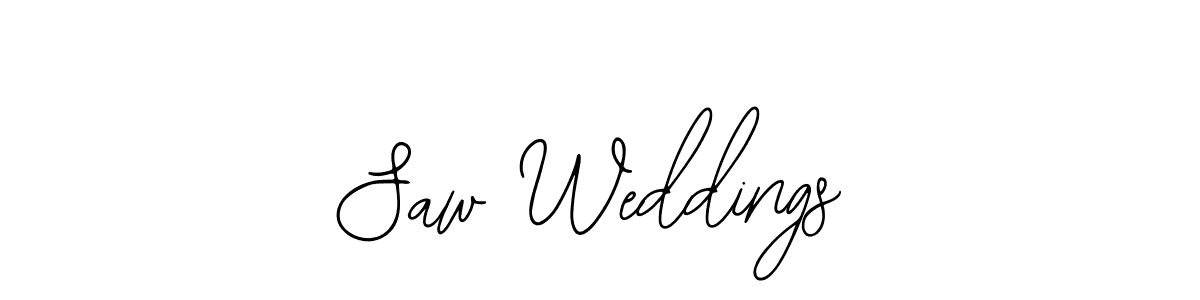 How to make Saw Weddings signature? Bearetta-2O07w is a professional autograph style. Create handwritten signature for Saw Weddings name. Saw Weddings signature style 12 images and pictures png