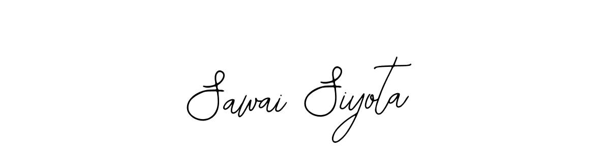 Design your own signature with our free online signature maker. With this signature software, you can create a handwritten (Bearetta-2O07w) signature for name Sawai Siyota. Sawai Siyota signature style 12 images and pictures png