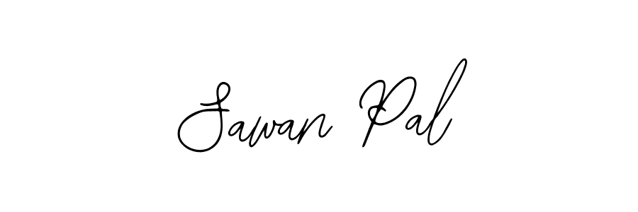 How to make Sawan Pal name signature. Use Bearetta-2O07w style for creating short signs online. This is the latest handwritten sign. Sawan Pal signature style 12 images and pictures png