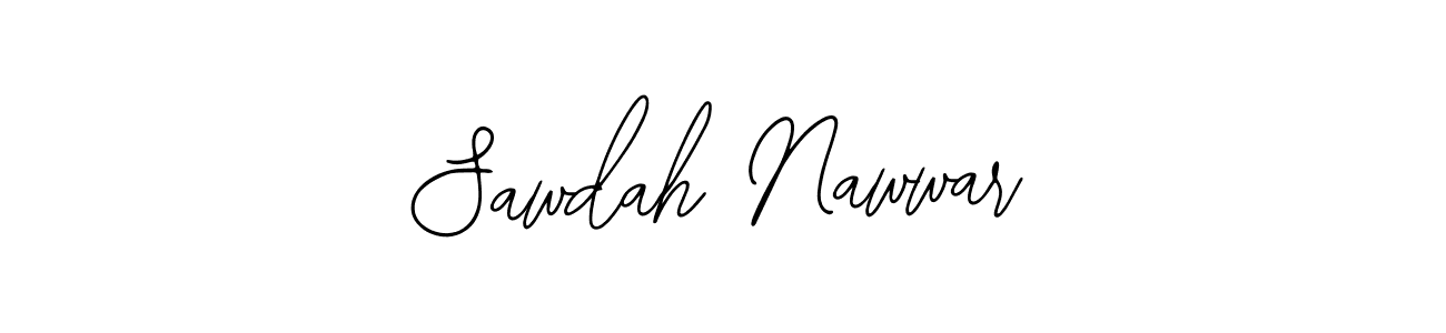 Also You can easily find your signature by using the search form. We will create Sawdah Nawwar name handwritten signature images for you free of cost using Bearetta-2O07w sign style. Sawdah Nawwar signature style 12 images and pictures png
