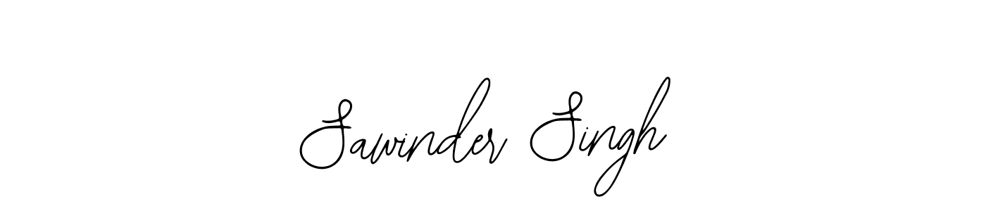 How to make Sawinder Singh name signature. Use Bearetta-2O07w style for creating short signs online. This is the latest handwritten sign. Sawinder Singh signature style 12 images and pictures png