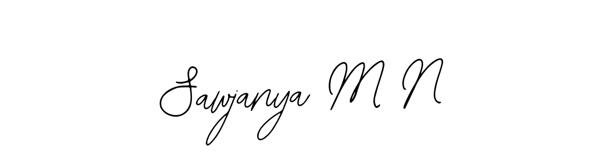 Sawjanya M N stylish signature style. Best Handwritten Sign (Bearetta-2O07w) for my name. Handwritten Signature Collection Ideas for my name Sawjanya M N. Sawjanya M N signature style 12 images and pictures png