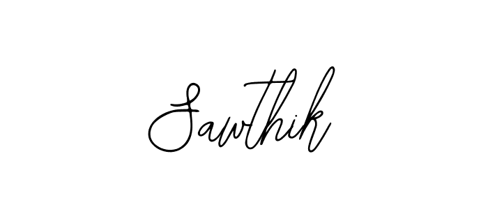 Use a signature maker to create a handwritten signature online. With this signature software, you can design (Bearetta-2O07w) your own signature for name Sawthik. Sawthik signature style 12 images and pictures png