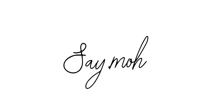 Also we have Say.moh name is the best signature style. Create professional handwritten signature collection using Bearetta-2O07w autograph style. Say.moh signature style 12 images and pictures png