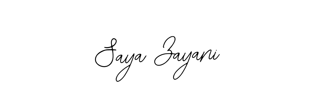 You should practise on your own different ways (Bearetta-2O07w) to write your name (Saya Zayani) in signature. don't let someone else do it for you. Saya Zayani signature style 12 images and pictures png