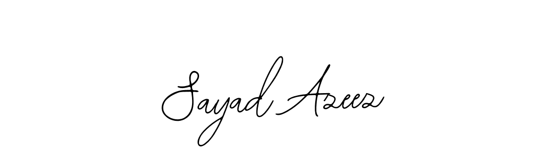 Sayad Azeez stylish signature style. Best Handwritten Sign (Bearetta-2O07w) for my name. Handwritten Signature Collection Ideas for my name Sayad Azeez. Sayad Azeez signature style 12 images and pictures png