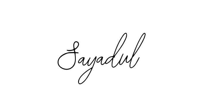 How to make Sayadul signature? Bearetta-2O07w is a professional autograph style. Create handwritten signature for Sayadul name. Sayadul signature style 12 images and pictures png