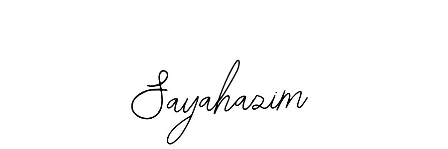 Also You can easily find your signature by using the search form. We will create Sayahazim name handwritten signature images for you free of cost using Bearetta-2O07w sign style. Sayahazim signature style 12 images and pictures png