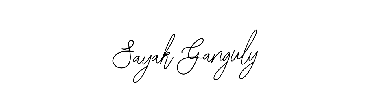 You should practise on your own different ways (Bearetta-2O07w) to write your name (Sayak Ganguly) in signature. don't let someone else do it for you. Sayak Ganguly signature style 12 images and pictures png