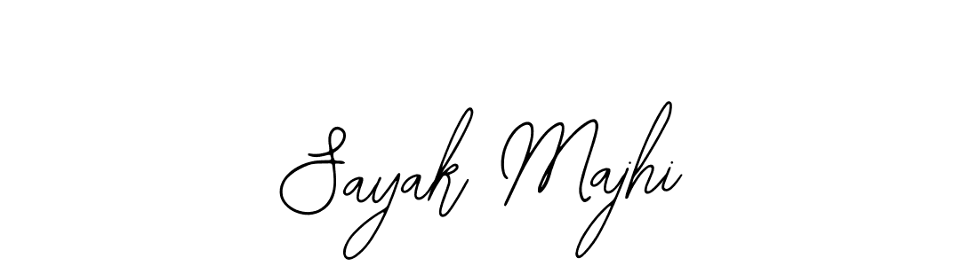 How to make Sayak Majhi name signature. Use Bearetta-2O07w style for creating short signs online. This is the latest handwritten sign. Sayak Majhi signature style 12 images and pictures png
