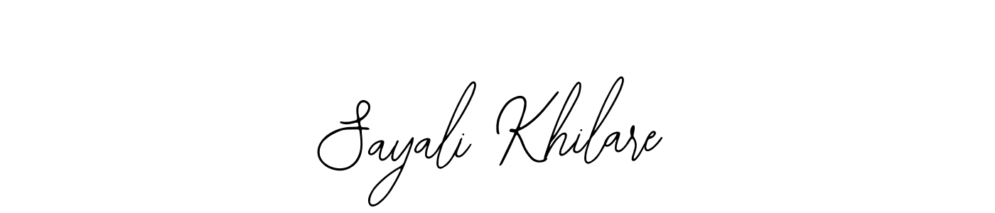 You should practise on your own different ways (Bearetta-2O07w) to write your name (Sayali Khilare) in signature. don't let someone else do it for you. Sayali Khilare signature style 12 images and pictures png