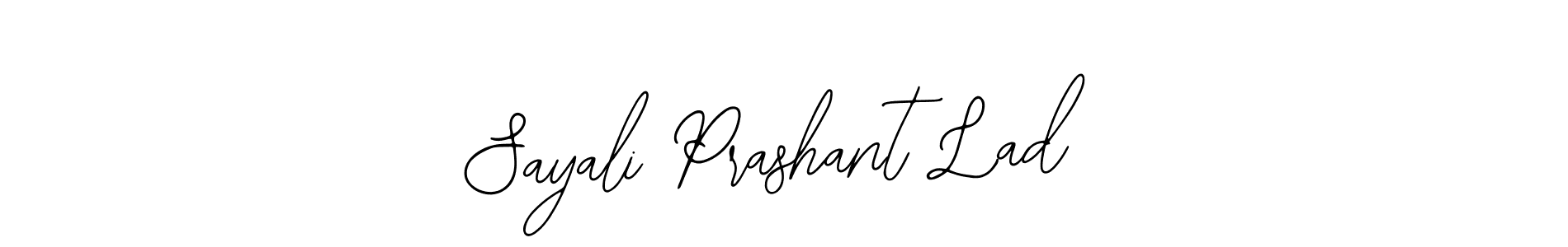 The best way (Bearetta-2O07w) to make a short signature is to pick only two or three words in your name. The name Sayali Prashant Lad include a total of six letters. For converting this name. Sayali Prashant Lad signature style 12 images and pictures png