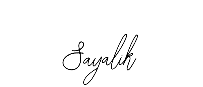 How to make Sayalik signature? Bearetta-2O07w is a professional autograph style. Create handwritten signature for Sayalik name. Sayalik signature style 12 images and pictures png