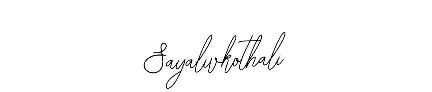 How to Draw Sayalivkothali signature style? Bearetta-2O07w is a latest design signature styles for name Sayalivkothali. Sayalivkothali signature style 12 images and pictures png