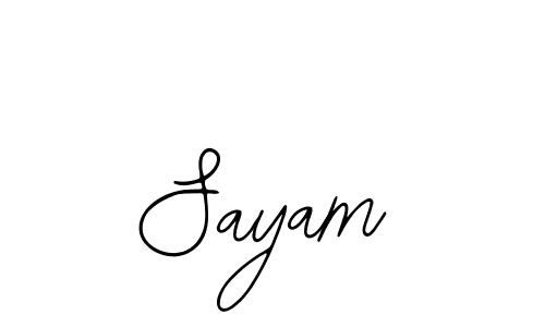 Also we have Sayam name is the best signature style. Create professional handwritten signature collection using Bearetta-2O07w autograph style. Sayam signature style 12 images and pictures png